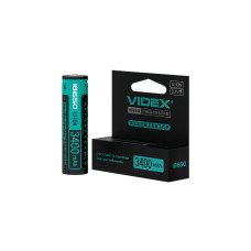 Акумулятор 18650 3.7V 3400mAh із захистом Videx