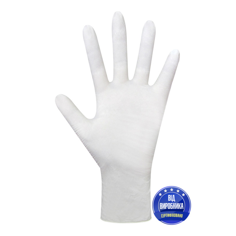 Рукавички оглядові SANTEX  латекс "M" (уп. 50 пар)