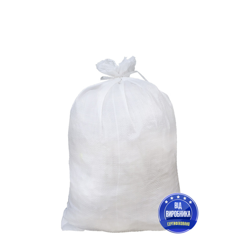 Мішок білий 75*50см. вага 36 грам  арт. 91077