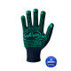 Рукавички трикотажні чорні з ПВХ крапкою з двох сторін  SEVEN 75721 р.10