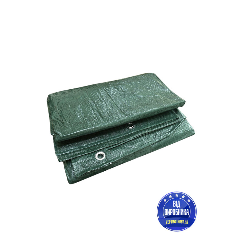 Тент 3x4 ТЕМНО-ЗЕЛЕНЫЙ плотность 90 г/м2