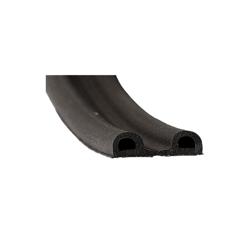Уплотнитель самоклеющийся P100 (9*5,5) черный 100м