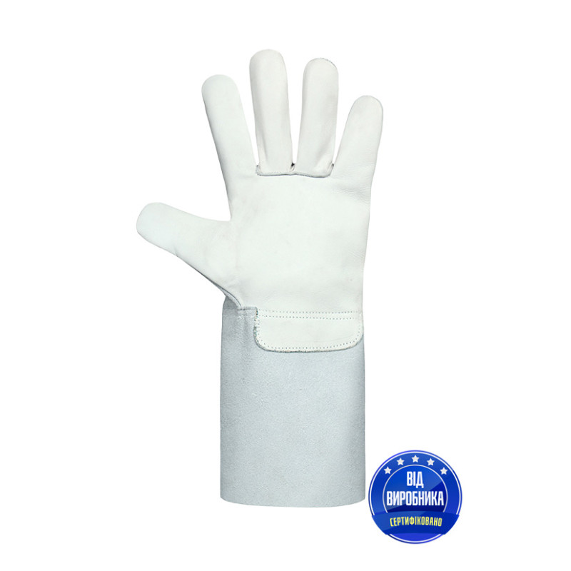 Рукавички шкіряні зі спилковими крагами PSW-1150 Stronger, р.10