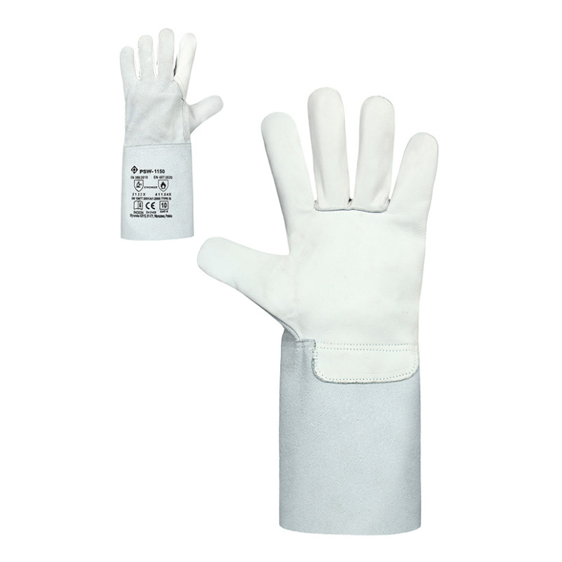 Рукавички шкіряні зі спилковими крагами PSW-1150 Stronger, р.10