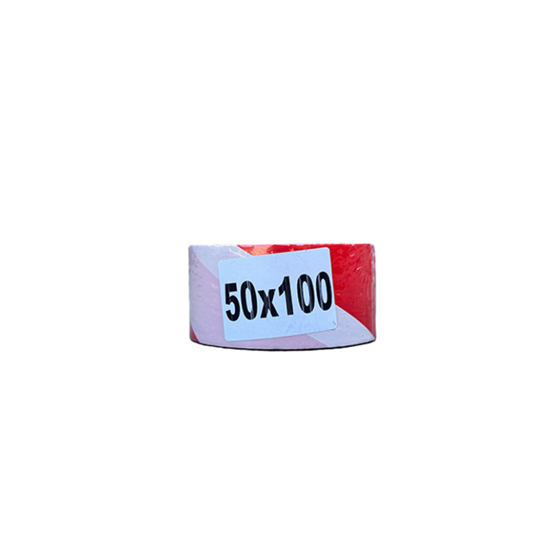 Стрічка сигнальна червоно-біла 50мм*100 м (2/36)  